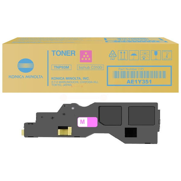 Konica Minolta Magenta Ae1y351/Tnp-93M Toner 4K Pages Iso/Iec 19752 F