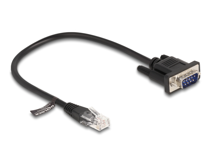EU Product - Kabel RJ45 Stecker zu Seriell RS-232 D-Sub 9 Stecker thumbnail