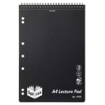 SPIRAX P905 PP LECTURE PAD TOP OPEN 140 PAGES BLACK