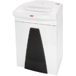 HSM SECURIO B26 document shredder, security level 2, strip cut, 27 sheets, Container:55 l, Cutting Size:5,8 mm Security level:P-2 | O-2 | T-2 | E-2 for:Paper | Credit card | CD/DVD | Staples and paper clips