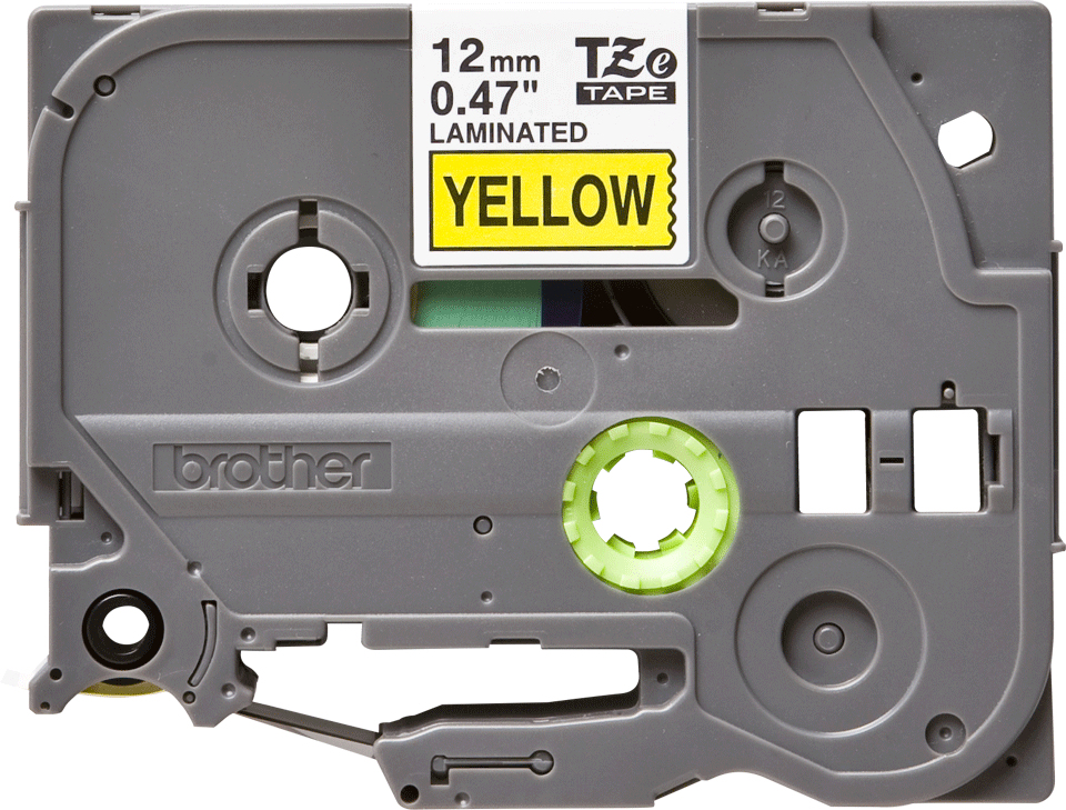Brother TZE-631 DirectLabel black on yellow Laminat 12mm x 8m for Brother P-Touch TZ 3.5-18mm/6-12mm/6-18mm/6-24mm/6-36mm