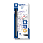 STAEDTLER Staed Ballpoint 432 M Blk Bx10