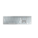 CHERRY KW 9100 SLIM FOR MAC Tastatur Universal USB + Bluetooth AZERTY Französisch Silber