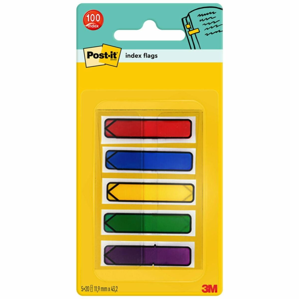 Post-It 7000038078 self adhesive flags 100 sheets