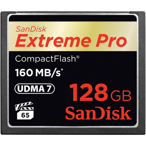Image of SanDisk 128GB Extreme Pro CF 160MB/s CompactFlash