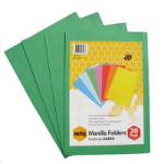 MARBIG MANILLA FOLDER FOOLSCAP GREEN PACK 20