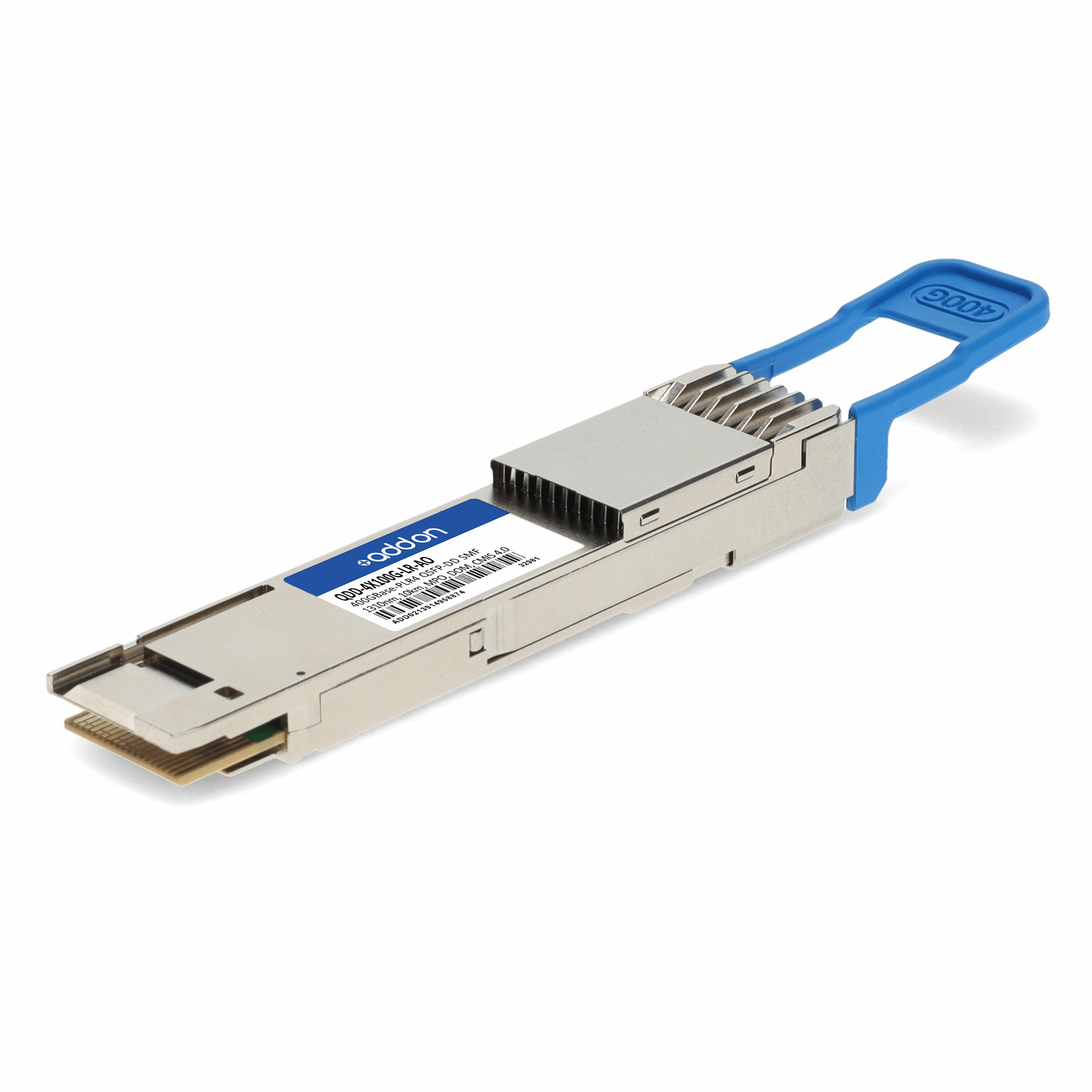 AddOn Networks QDD-4X100G-LR-AO Compatible 400G QSFP-DD 10 km TAA Compliant Transceiver AddOn Networks QDD-4X100G-LR-AO Compatible 400G QSFP-DD 10 km TAA Compliant Transceiver