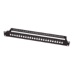 LogiLink Fiber Optic Panel for 24� LC-Duplex or SC-Simplex adapter, black