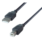 connektgear 2m USB 2 Connector Cable A Male to B Male - High Speed