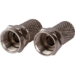 Maplin F Type Twist On Connector for Satellite Aerial Coaxial RG6U Cable Pack of 2