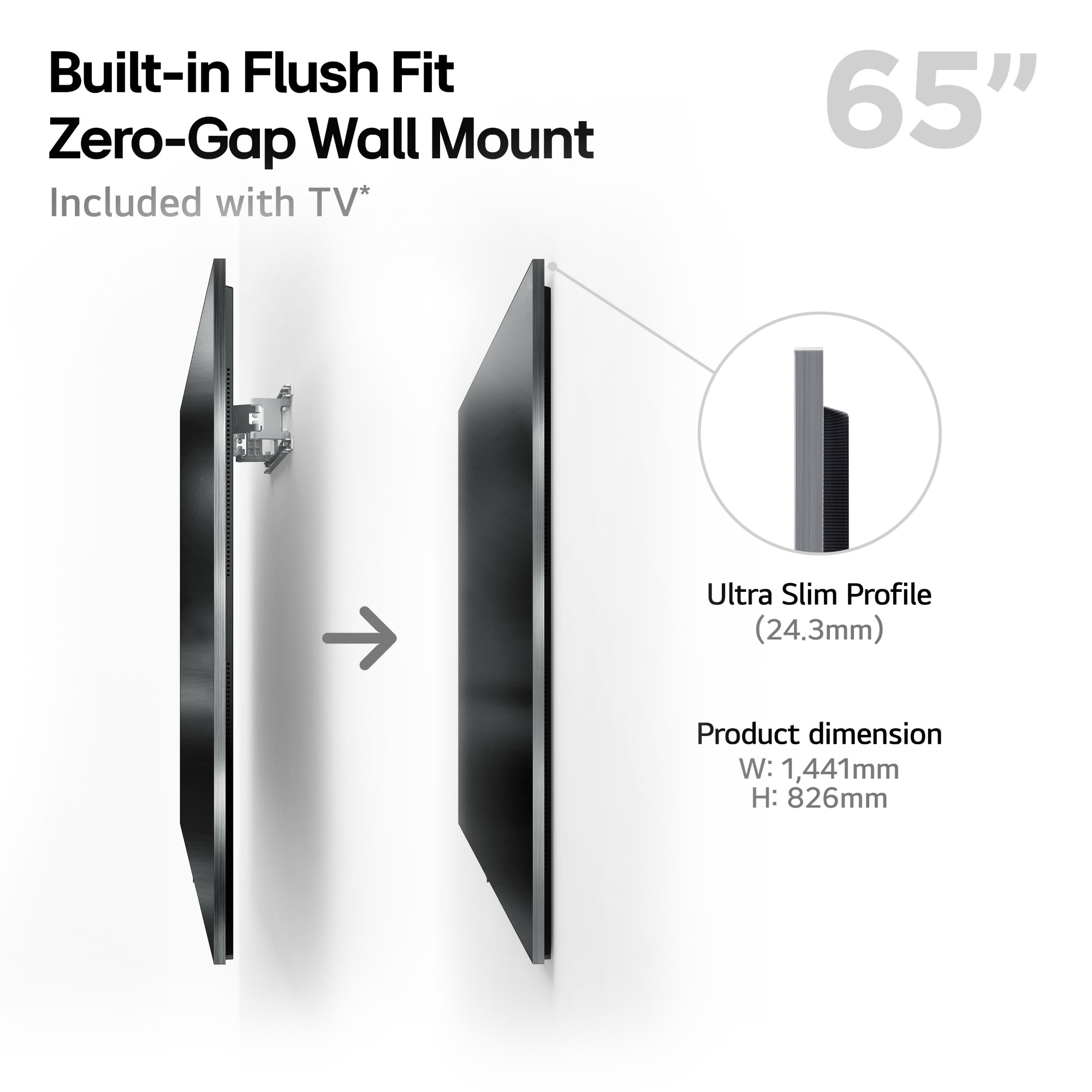 Lg Light/Dark Oled65g54lw.aek Tv 165.1 Cm (65") 4K Ultra Hd Smart Tv Wi-Fi M