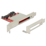 DeLOCK 91495 geheugenkaartlezer SATA Intern Zwart, Rood, Zilver