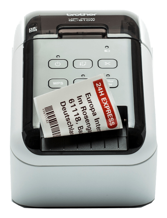 Brother QL-810W label printer Direct thermal Colour 300 x 600 DPI 176 mm/sec Wired & Wireless DK Wi-Fi