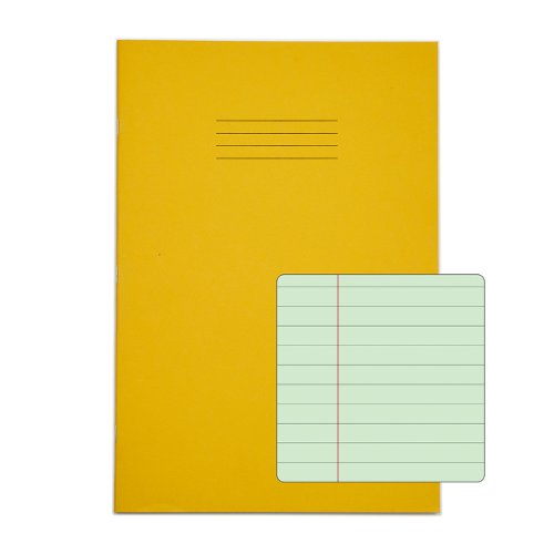 Image of Rhino Special Ex Book A4 48 page, Yellow with Tinted Green Paper,...