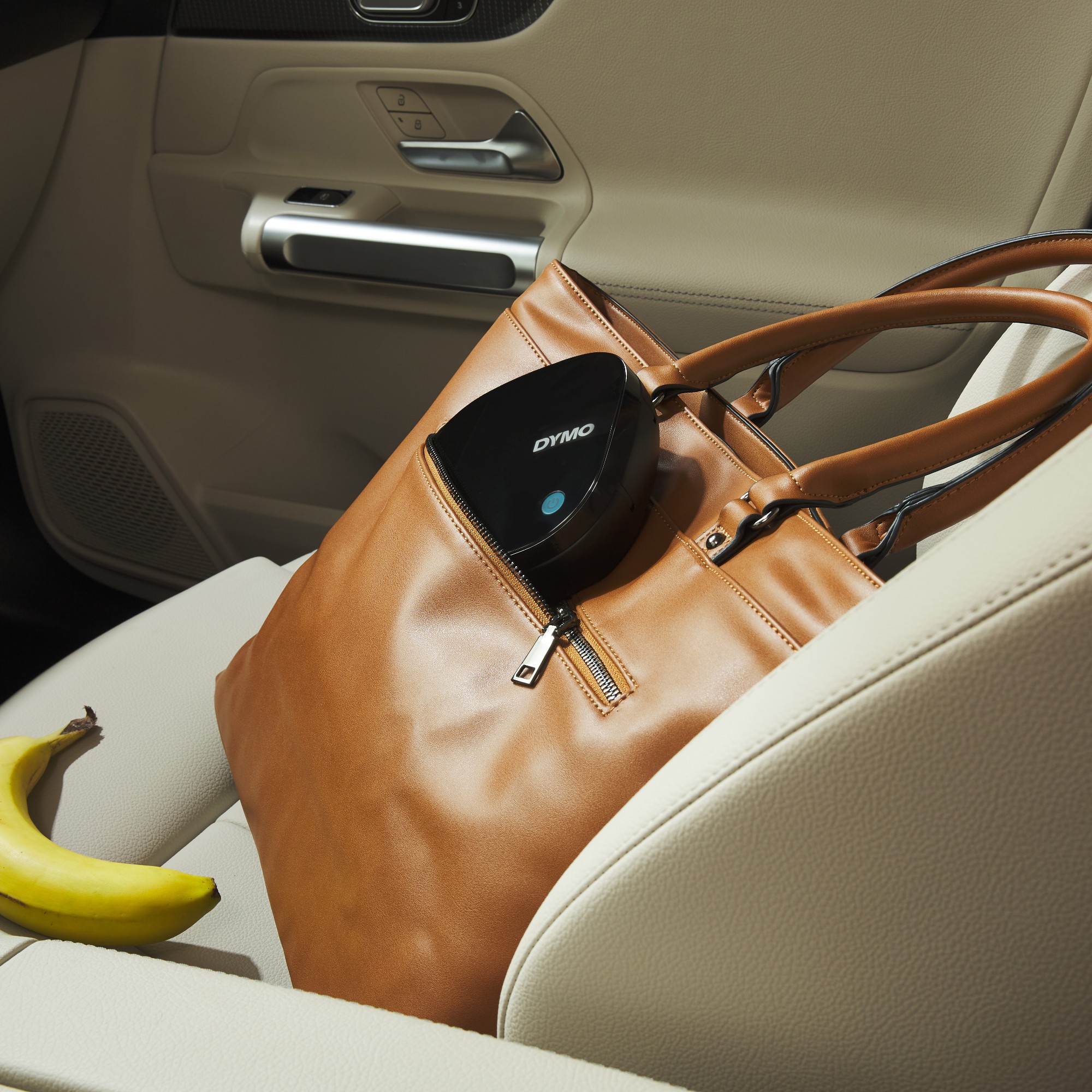 DYMO LetraTag 200B Bluetooth Label Maker | Compact Label Printer | Connects Through Bluetooth Wireless Technology to iOS and Android | Includes 1 White Paper Label Tape | Black