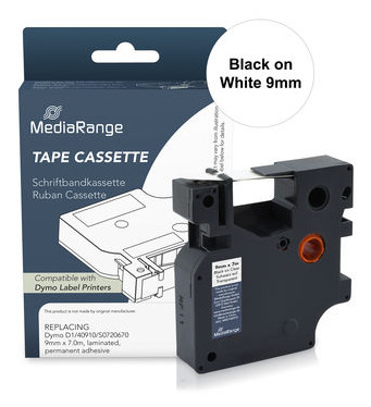 MediaRange Plastic tape cassette. for label printers using Dymo® 91222