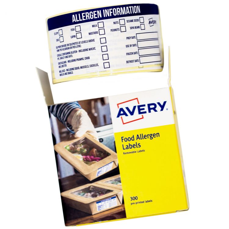 Image of Avery AVERY PRINT ALLERG FOOD LABELS PK300