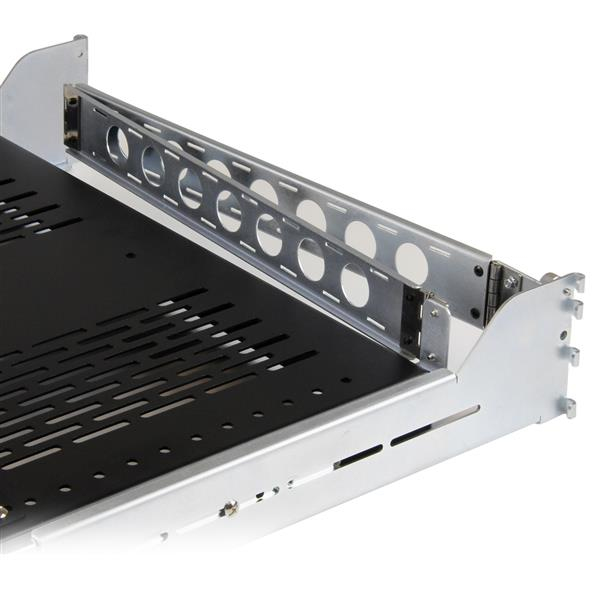 StarTech.com 2U Vented Sliding Rack Shelf w/ Cable Management Arm & Adjustable Mounting Depth - 50lbs / 22.7kg