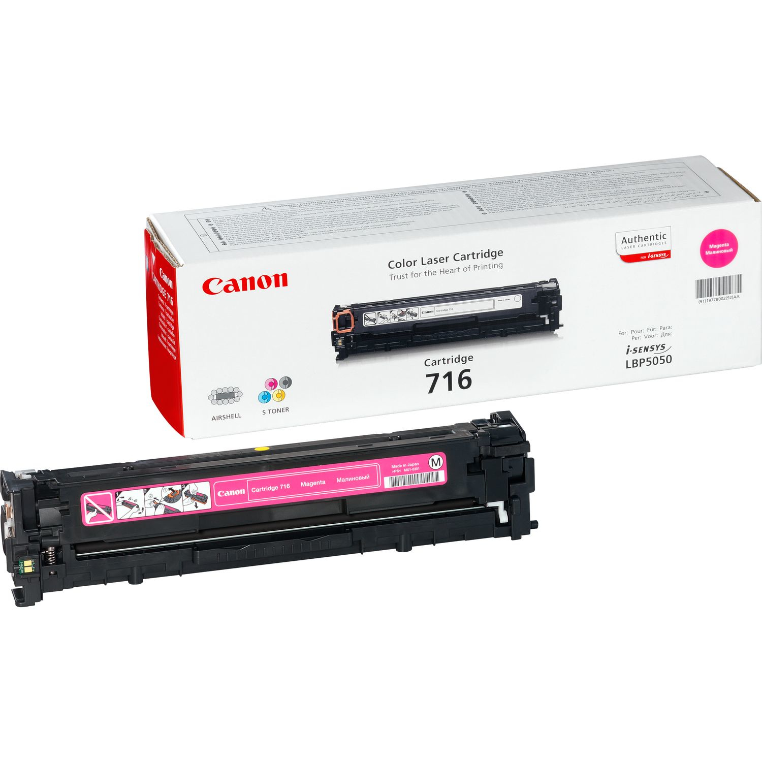Image of Canon 1978B002/716M Toner cartridge magenta, 1.5K pages/5% for...