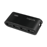 LogiLink UA0085 interface hub USB 2.0 Type-A 480 Mbit/s Black