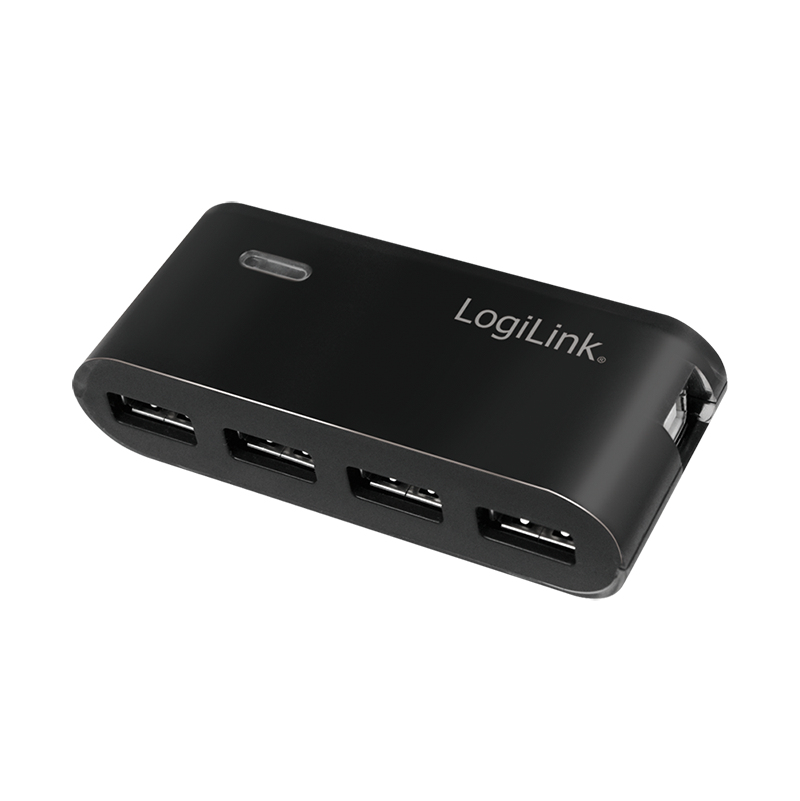 LogiLink UA0085 interface hub USB 2.0 Type-A 480 Mbit/s Black