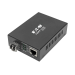 Tripp Lite N785-INT-PLCMM1 Gigabit Multimode Fiber to Ethernet Media Converter, PoE+ - International Power Cables, 10/100/1000 LC, 850 nm, 550 m (1,804 ft.)
