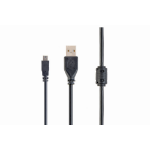 Gembird 1.8m USB 2.0 A/mini-USB USB cable USB A Mini-USB B Black