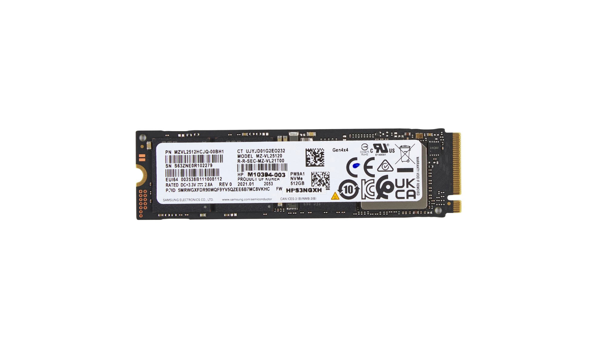 HP 512GB PCIe 4x4 NVMe M.2 SSD