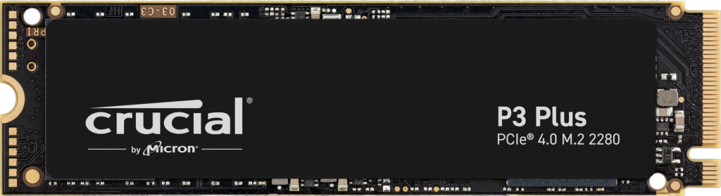 Image of Crucial P3 Plus M.2 1000 GB PCI Express 4.0 3D NAND NVMe