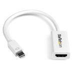 StarTech.com MDP2HD4KSW video cable adapter 5.91" (0.15 m) Mini DisplayPort HDMI White