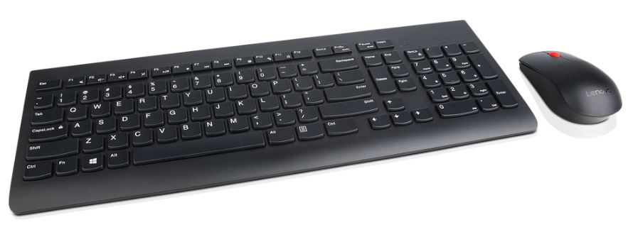 Image of Lenovo 4X30M39483 keyboard Mouse included RF Wireless QWERTY...