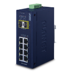 PLANET IGS-1020TF network switch Unmanaged Gigabit Ethernet (10/100/1000) Blue