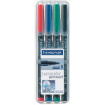 Staedtler 314 WP4 permanent marker Black, Blue, Green, Red 1 pc(s)