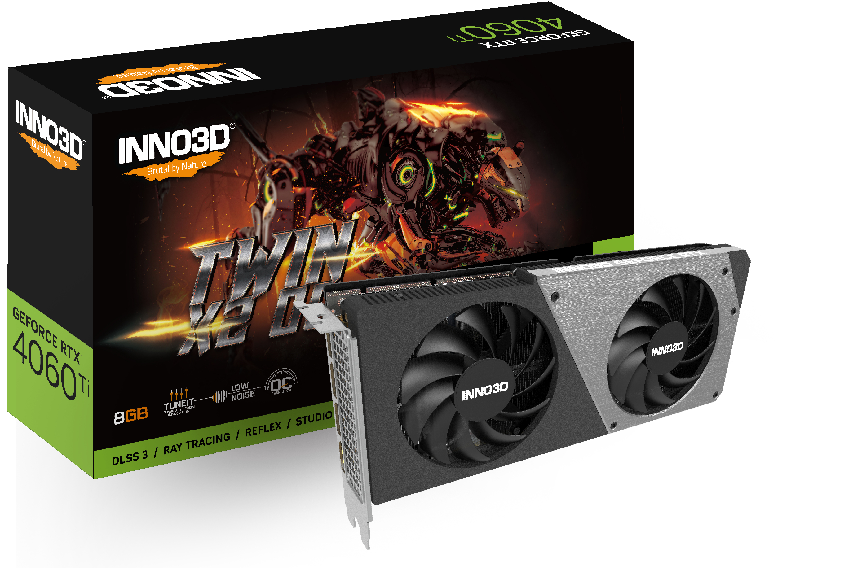 Image of Inno3D N406T2-08D6X-171153N graphics card NVIDIA GeForce RTX 4060...