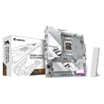 GIGABYTE B850M AORUS ELITE WIFI6E ICE Motherboard- AMD Ryzen 9000 Series CPUs, 12+2+1 Phases Digital VRM, up to 8200MHz DDR5 (OC), 1xPCIe 5.0 + 1xPCIe 4.0 M.2, 2.5LAN, WIFI 7, USB 3.2 Gen 2