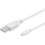 Microconnect USBABMICRO3W USB cable USB 2.0 3 m USB A Micro-USB B White  Chert Nigeria