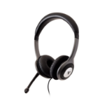 V7 HU521-2EP headphones/headset Wired Head-band Office/Call center Black, Silver