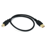 Monoprice USB 2.0, M/M, 0.4572m USB cable 18" (0.457 m) USB A USB B Black