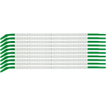 Brady SCN-09-BLANK cable marker White Nylon 300 pc(s)