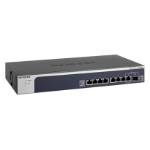 NETGEAR XS508M Unmanaged 10G Ethernet (100/1000/10000) 1U Black, Blue, Silver