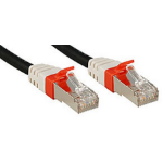 Lindy 50m Cat6 S/FTP (S-STP) networking cable Black S/FTP (S-STP)