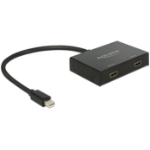 DeLOCK 87696 video splitter Mini DisplayPort 2x HDMI