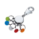 TROIKA PATENT/Colour Key ring Multicolour, Silver