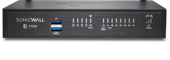Image of SonicWall TZ370 hardware firewall 3000 Mbit/s