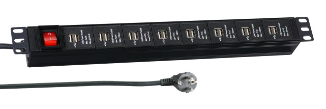Image of EFB Elektronik EK631USB.1 power extension 3 m Indoor Black