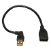 Tripp Lite U005-10I USB Extension Cable (USB-A Right-Angle M to USB-A F), 10-in. (25.4 cm)