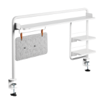 LogiLink Clamp-On Desktop Shelf for 120cm Desktop, white
