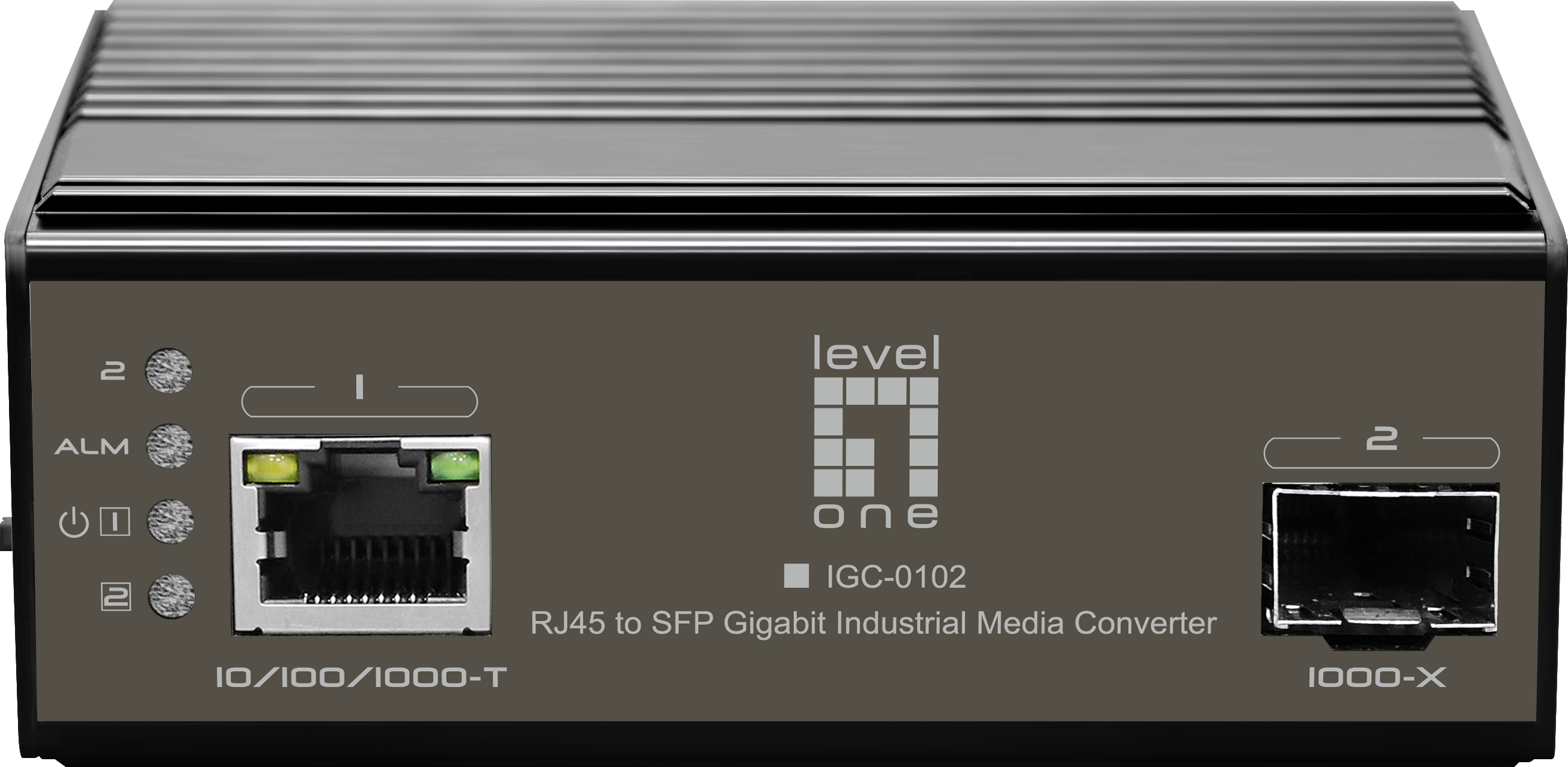 Image of LevelOne IGC-0102 network media converter 1000 Mbit/s Black