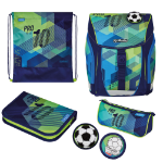 Herlitz FiloLight Plus Green Goal school bag set Boy Polyester Blue, Green