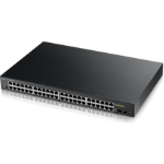 Zyxel GS1900-48HP Managed L2 Gigabit Ethernet (10/100/1000) Power over Ethernet (PoE) 1U Black